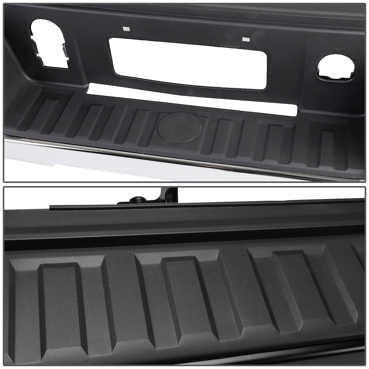15 Bumper Rear Chevy 2018 STEPBUM-10013 Hole) Step 17 For DNA Park Corner Motoring Distance 2014 GMC Silverado 16 / to Chrome Sensor Sierra (No