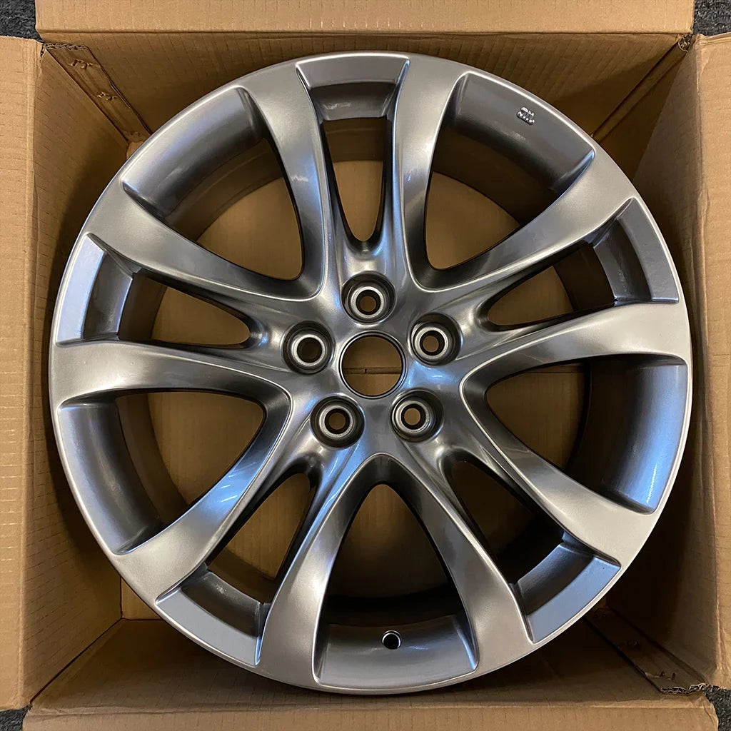 grade New Wheel - OEM Rim Hyper 19x7.5" Dark 6 2017 Silver Automotive 19" Mazda Single 2014 for Replacement