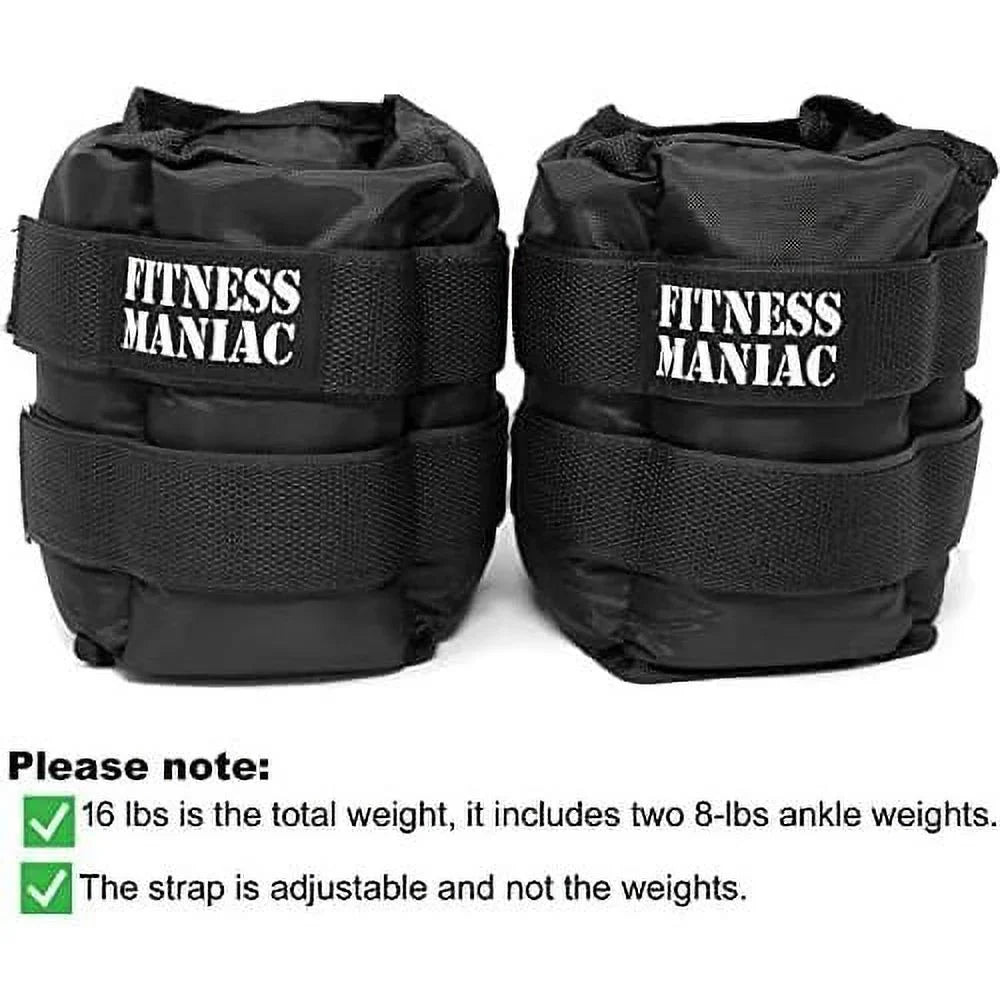 exercises ab, leg walking, premium pair men gym, heavy set straps weight, pro lbs for workout, glute 1 weights durable 16 double ankle women for ankle) per (8 pounds and