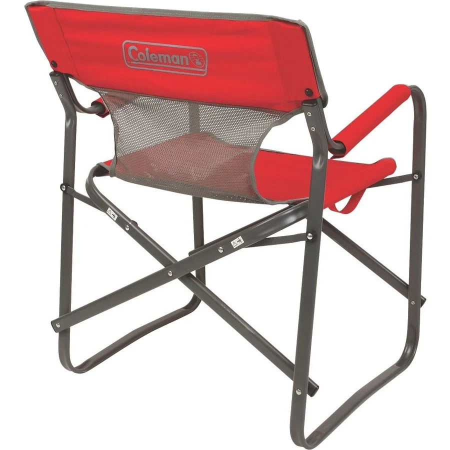 Breeze Folding Outpost Red Chair, Deck Adult Coleman