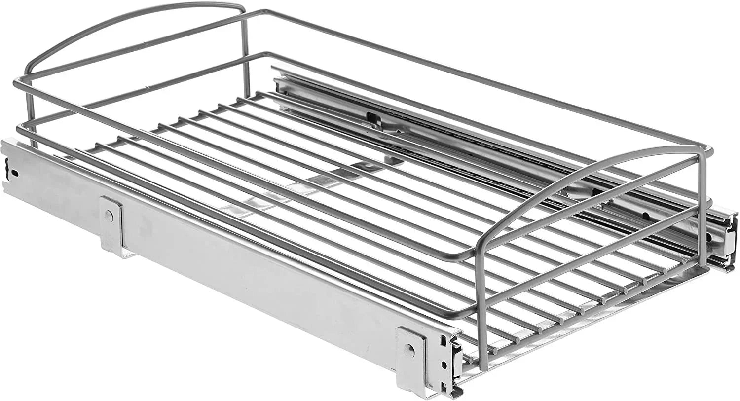 in. H W RS-MUB-11-FN in. Knape Organizer 20 x 5 in. Silver in Basket & Vogt x D Pull-Out Multi-Use Cabinet 12