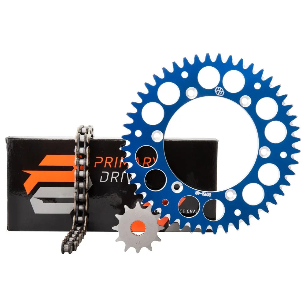Drive Chain 2015-2022 Rear Blue Alloy Kit Primary & YAMAHA For Sprocket YZ250FX X-Ring