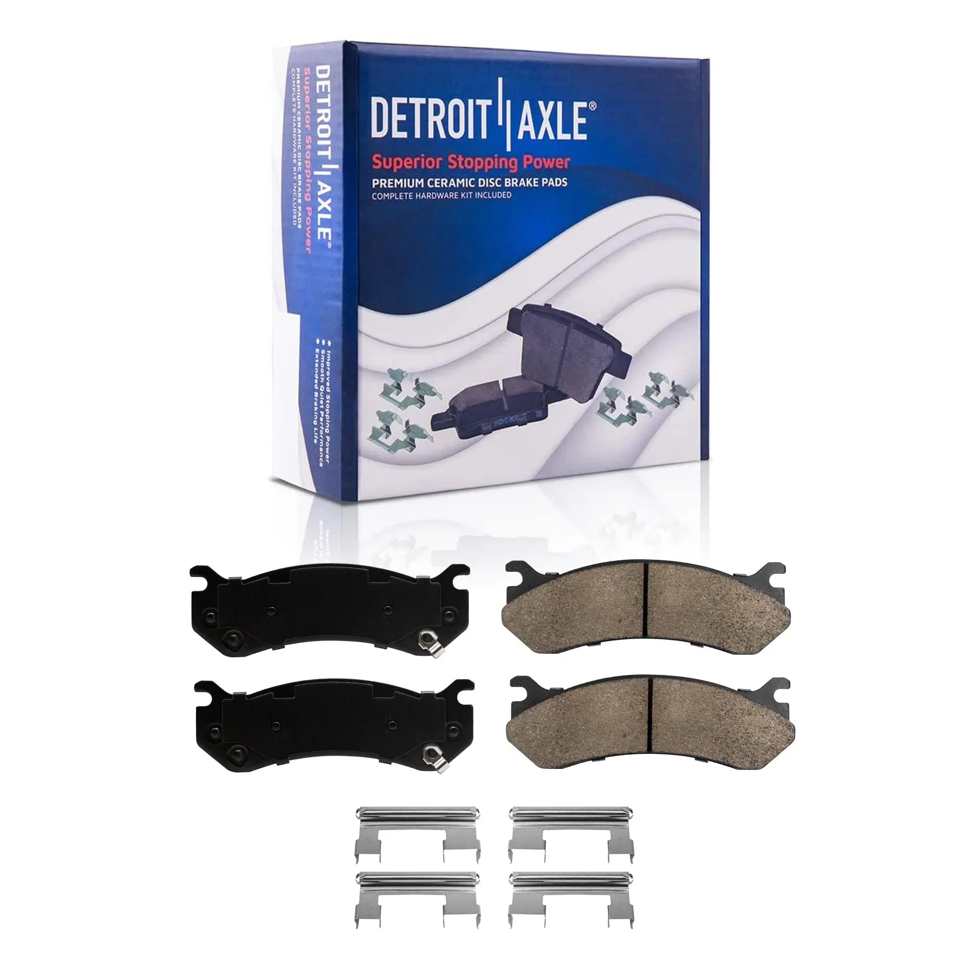 Detroit Rotor Brakes Sierra Silverado Brake Avalanche 12" for Express Brake GMC 1500 Chevy Tahoe Suburban Pads: Ceramic - Disc Yukon Front Axle Kit Rotors Savana Replacement