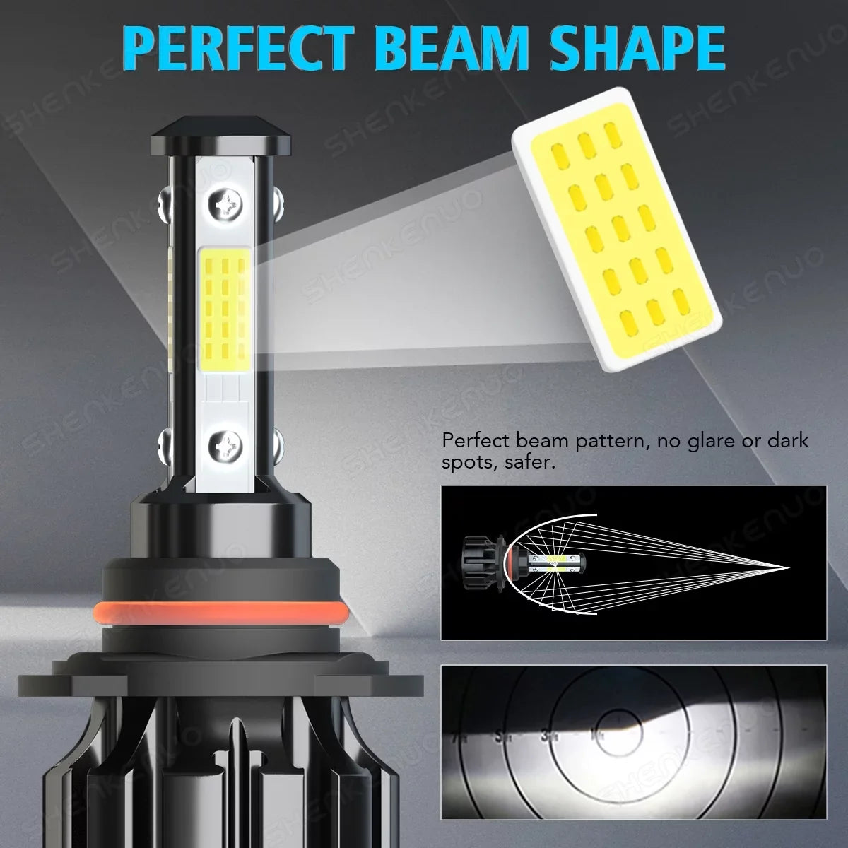LED 2017 Toyota 2018 2020 H11 H11 2016 BMZONCC Light 2019 Bulbs Fog for 2015 Combo Headlight 4Runner 2010-2014 9005