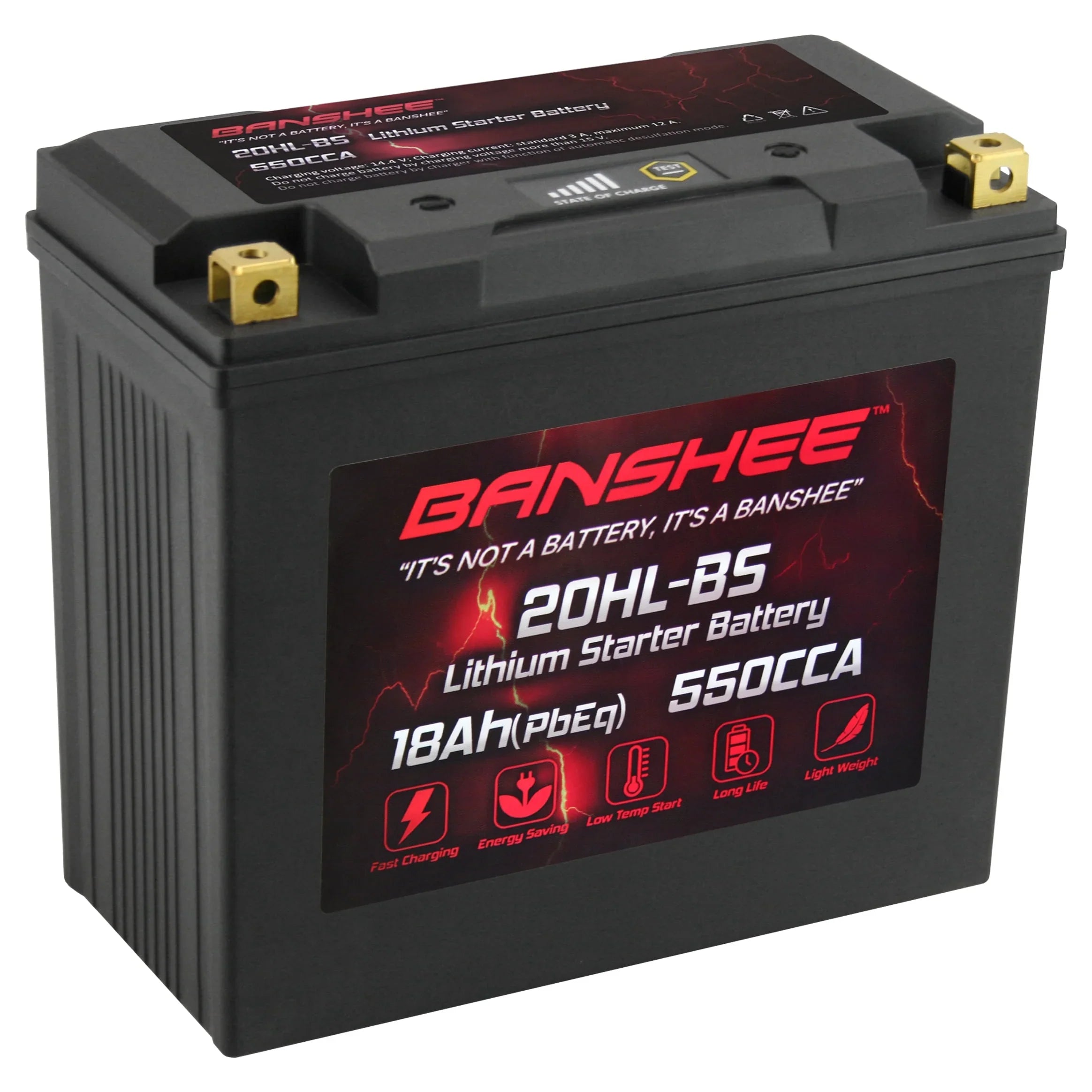 Deluxe Battery LiFePO4 Motorsports Compatible 2002 to V92TC 2002 Cruiser Victory with YTX20L-BS Banshee Touring