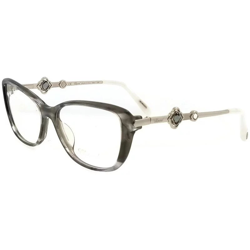 54mm 135mm CHOPARD Grey Eyeglasses 15mm VCH224S-0AHU-54 dimension