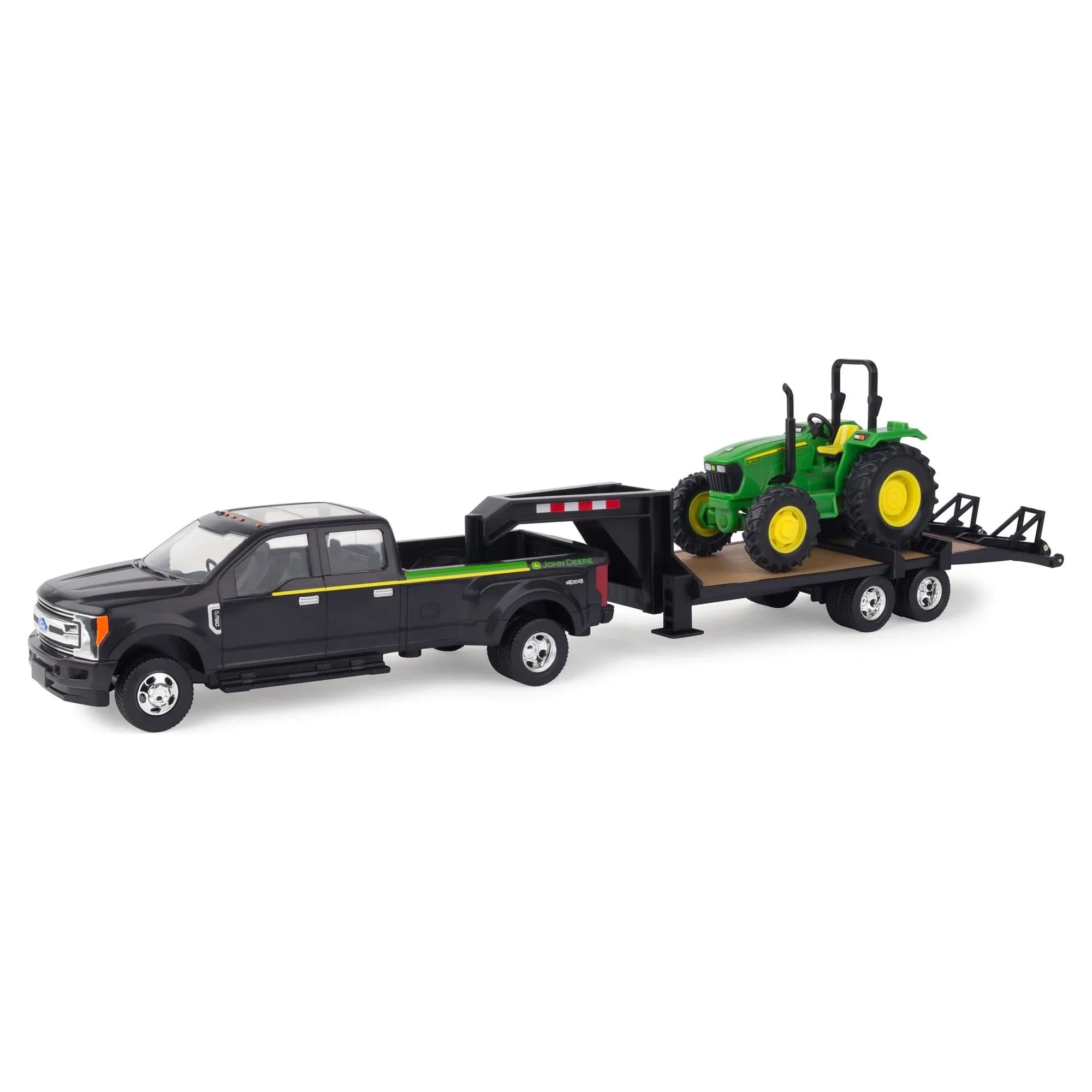 1:32 John Toy Tractor, Scale Truck Set, Tractor & 2017 And Toy F350 Deere 5075E