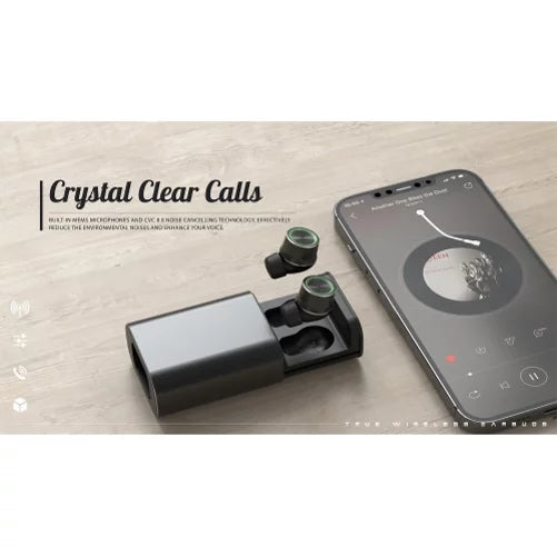 TWS True for Wireless REVVL - Headset Compatible Mic With PRO 6 Stereo REVVL Headphones B8Z PRO 6 Hi-Fi Phone Earphones Hands-free Charging 5G Wireless 5G Sound Case T-Mobile Earbuds