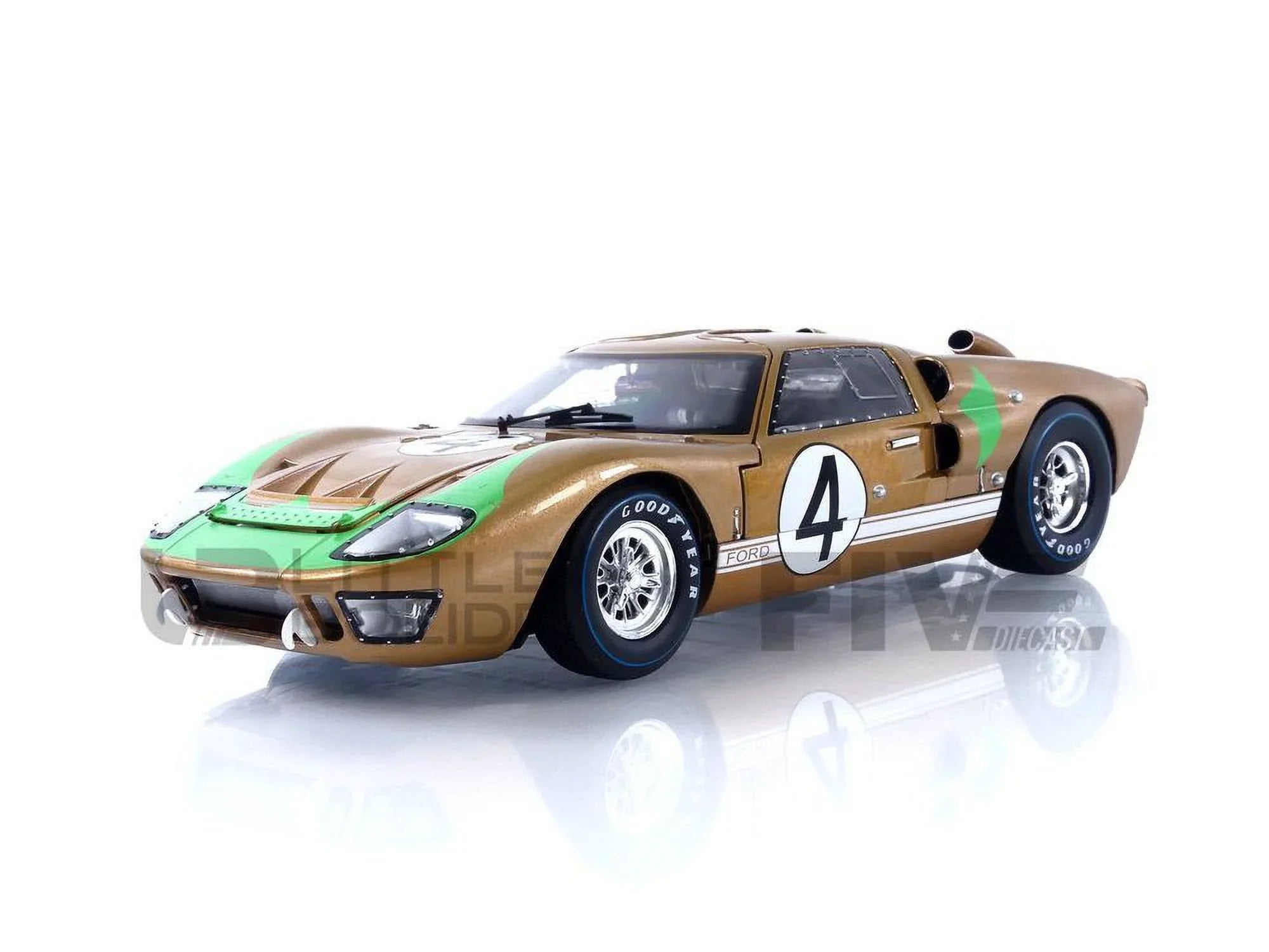 SC414 Gold GT-40 Model 1966 2 Car Shelby 1-18 MK Diecast Collectibles No.4