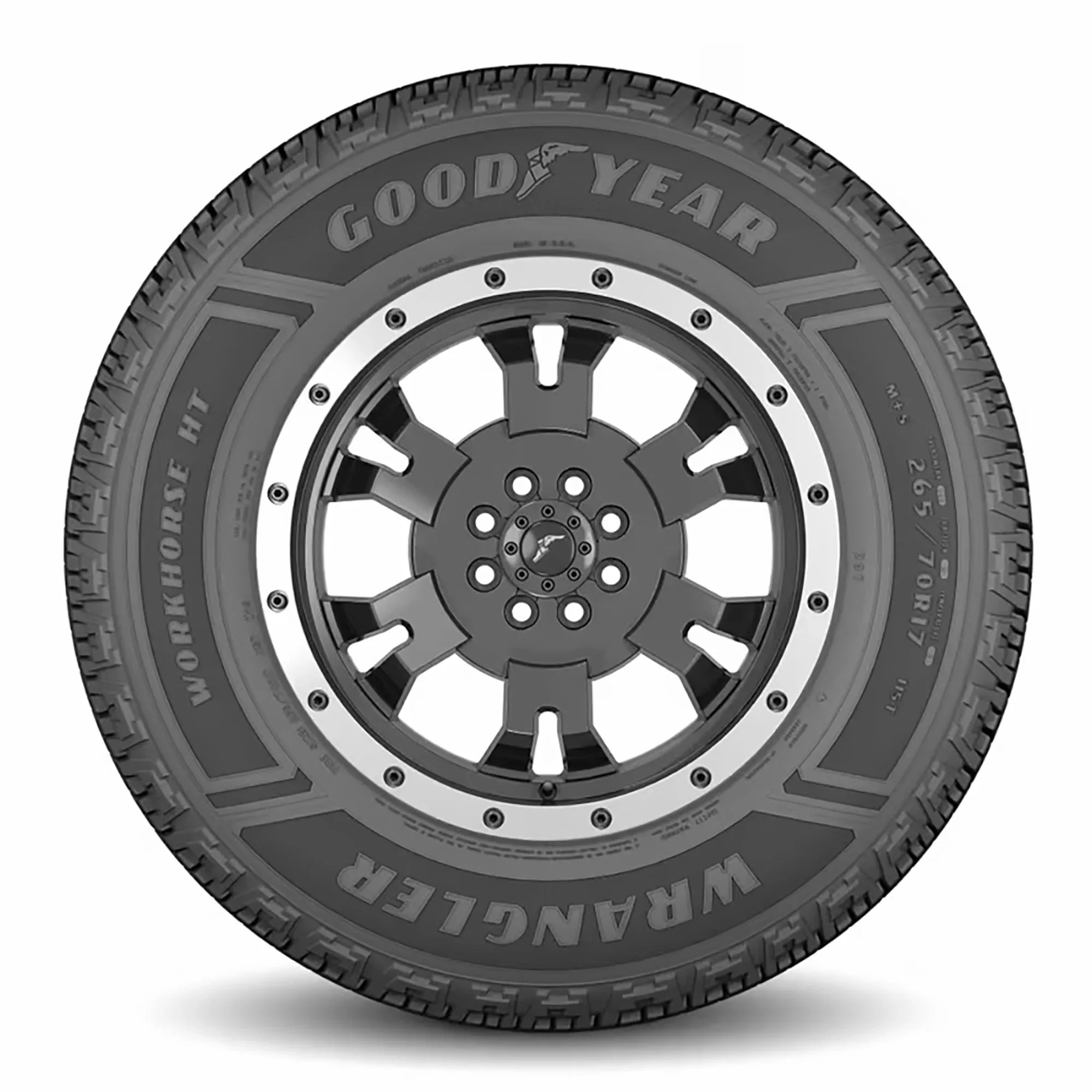 Truck LT245/75R17 E Season 121/118R Tire Wrangler Goodyear Light Workhorse All HT