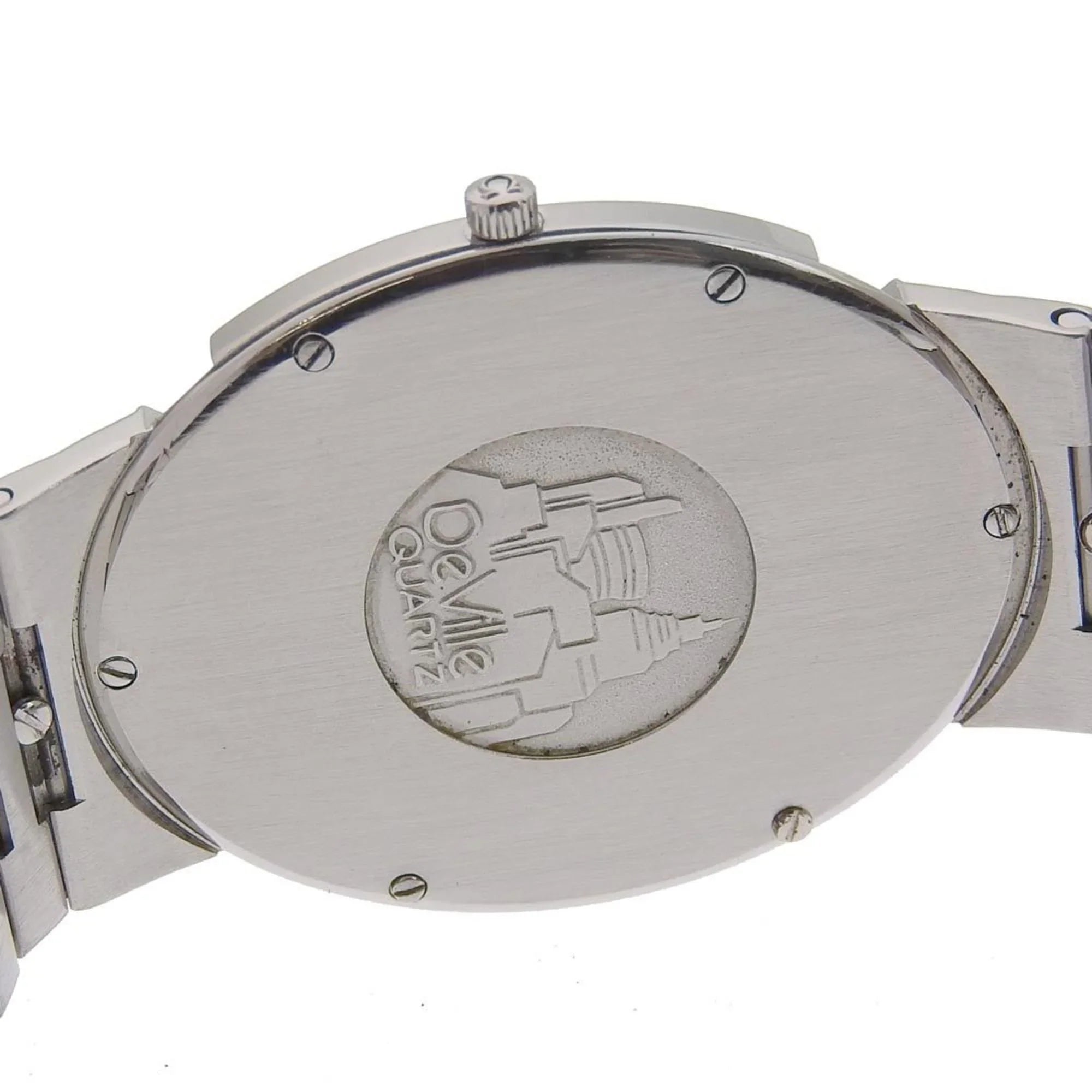Steel Ville Omega Pre-Owned Dial Watch Made Boys Swiss De (Fair) Silver Silver/Gold Quartz OMEGA Stainless