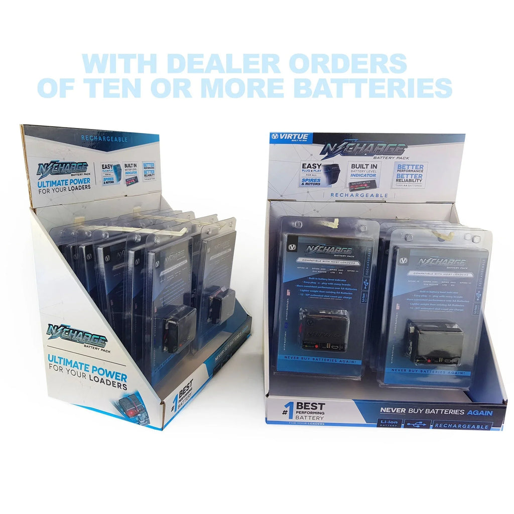 N-Charge Spires Rechargeable all Battery Virtue - & Pack Rotors Fits