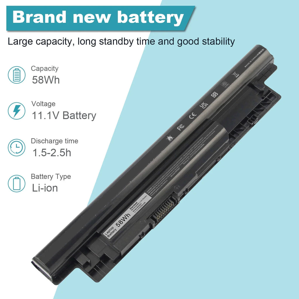 Inspiron For Battery 5521 NEW XCMRD 5721 14-3421 15-3521 17-3721 Laptop