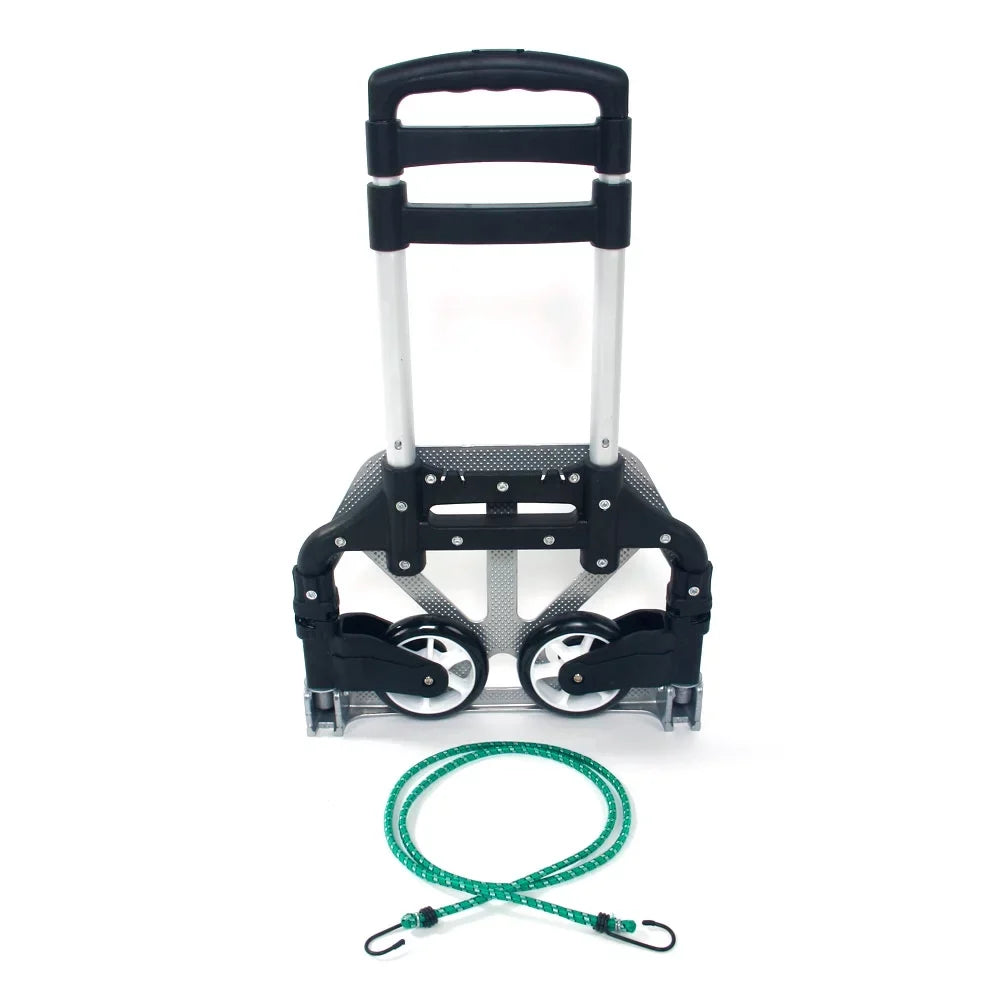 Foldable Portable Luggage, Telescopic with GoDecor Trolley, Black for Rod, Carry