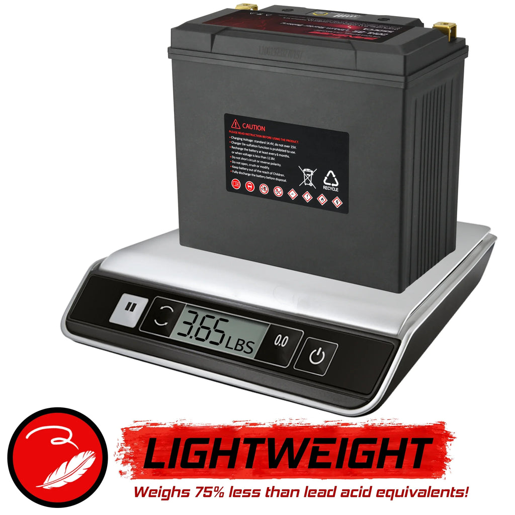 Deluxe Battery LiFePO4 Motorsports Compatible 2002 to V92TC 2002 Cruiser Victory with YTX20L-BS Banshee Touring