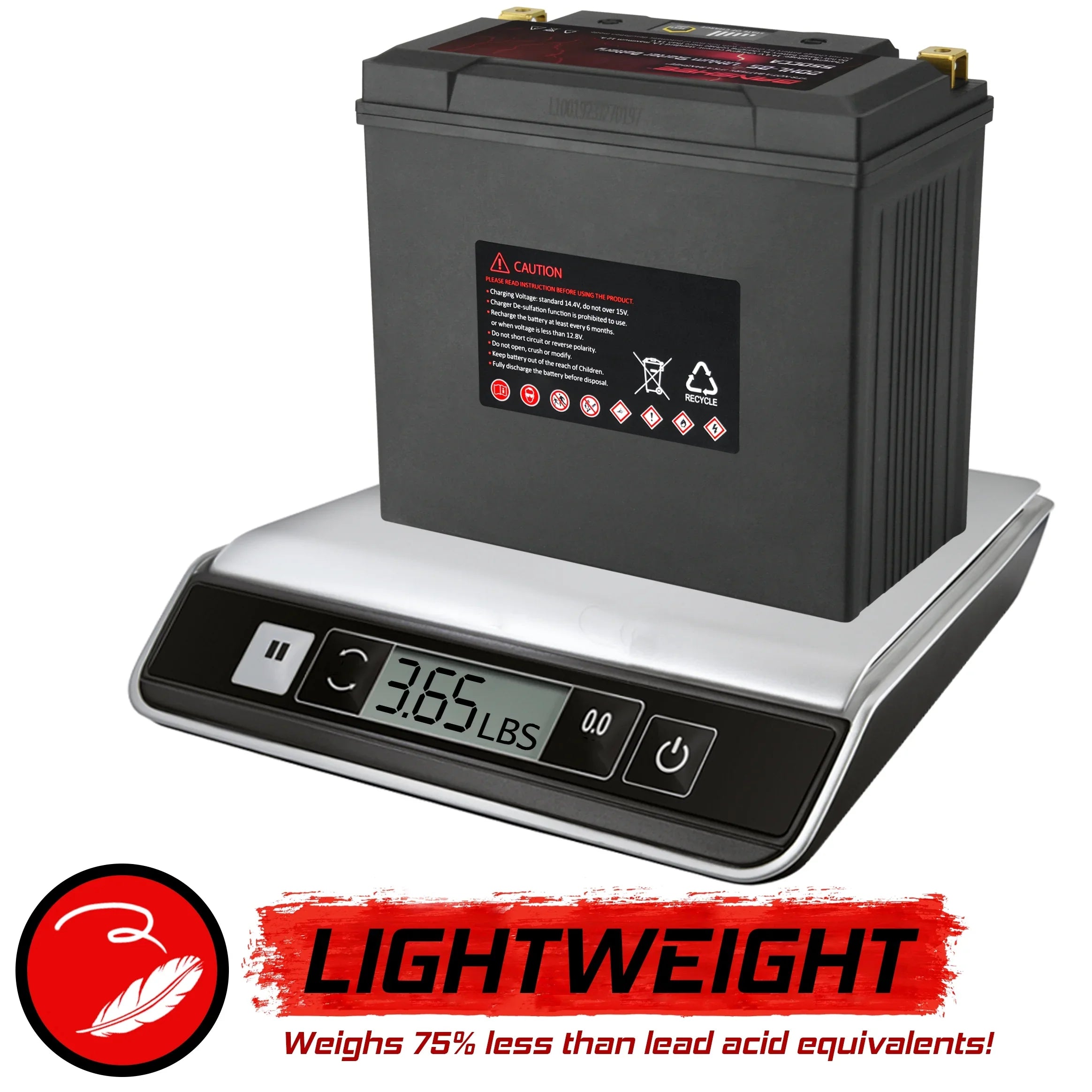 Deluxe Battery LiFePO4 Motorsports Compatible 2002 to V92TC 2002 Cruiser Victory with YTX20L-BS Banshee Touring