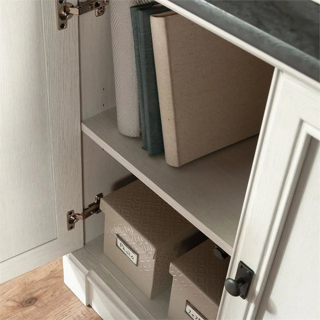 Bookcase, 5-Shelf Palladia Library Bookcase Sauder Glacier Oak Finish