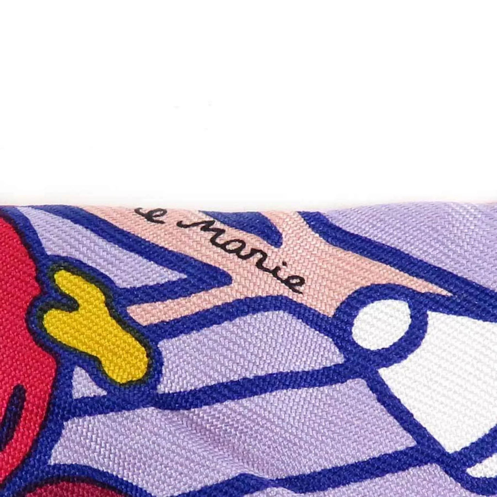 HERMES Hermes Pre-Owned Scarf (Good) Women's Silk Purple/Red/Multicolor Twillon