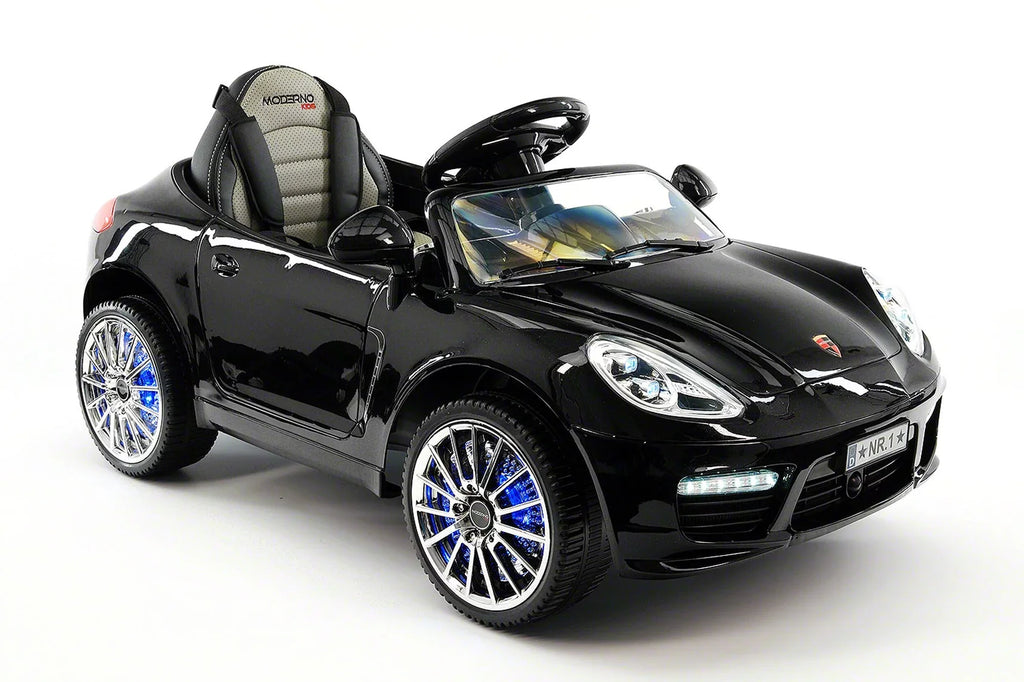 12V Ride-On R/C with Remote Kiddie Car | Metallic Electric Parental Roadster Kids Black