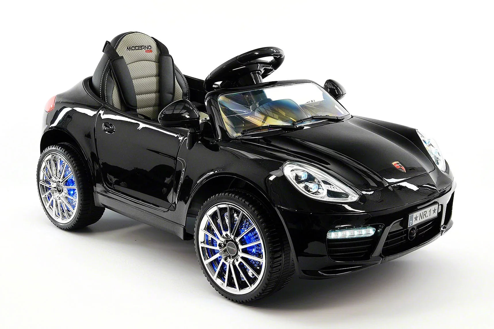 12V Ride-On R/C with Remote Kiddie Car | Metallic Electric Parental Roadster Kids Black