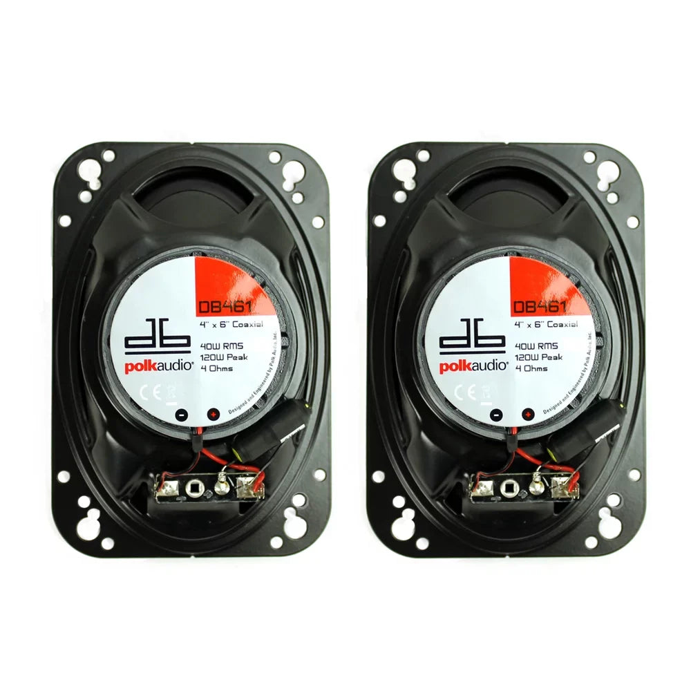 Car Speakers DB461 Audio 2-way 6-inch Audio Loud x Polk 4