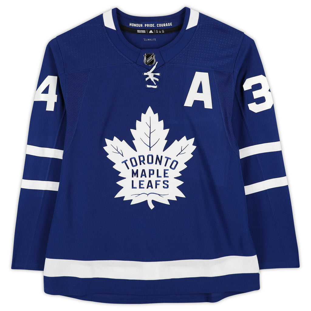 Jersey Auston Blue Trophy ''2022 with Hart Toronto 2022 Winner Hart'' Authentic Leafs Matthews Autographed Maple