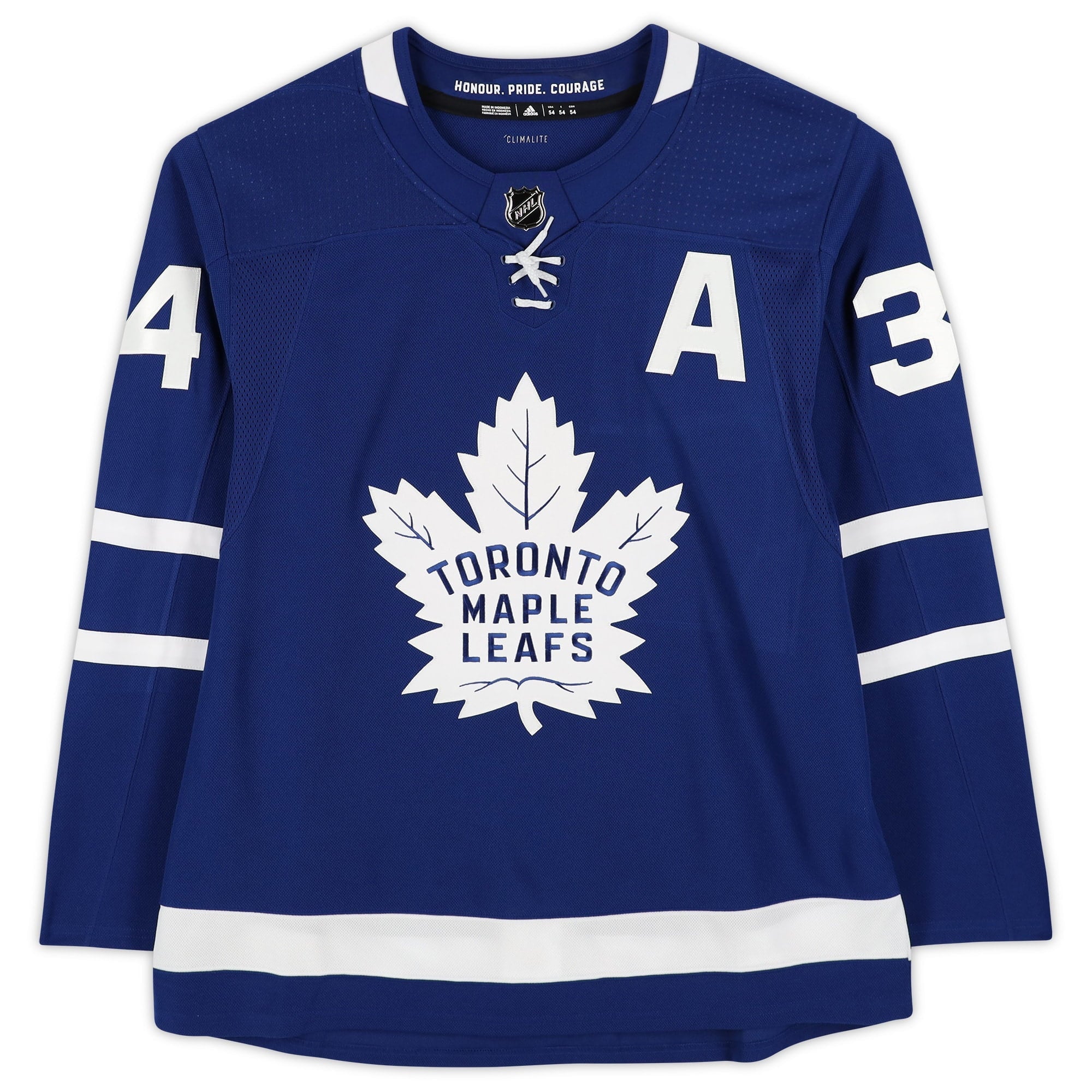 Jersey Auston Blue Trophy ''2022 with Hart Toronto 2022 Winner Hart'' Authentic Leafs Matthews Autographed Maple