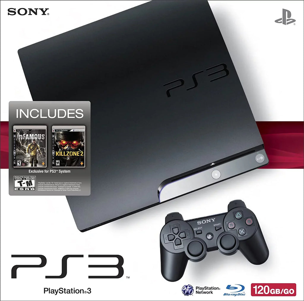 2 And Killzone PlayStation (Used) Infamous 3 120GB System Restored With