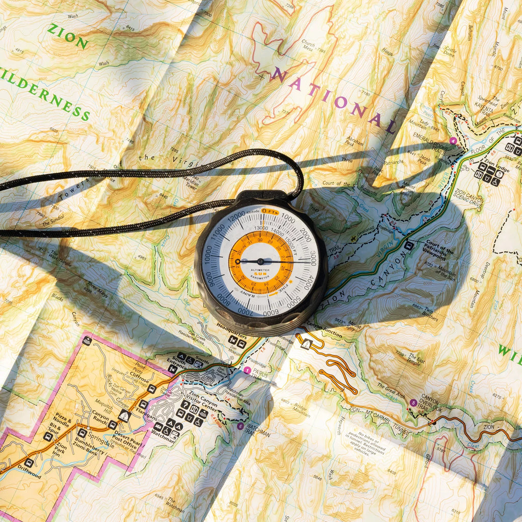 to Altimeter Company and Altimeter Lanyard Feet | Aluminum | Barometer Battery-Free Rugged with Altitude Reads Case and 0 - Reflective climate-Trend from Ascent Indicator Sun 15,000