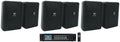 (6) Control Wall Commercial 3" Amp 23-1 70v JBL Indoor/exterior + Speakers Black