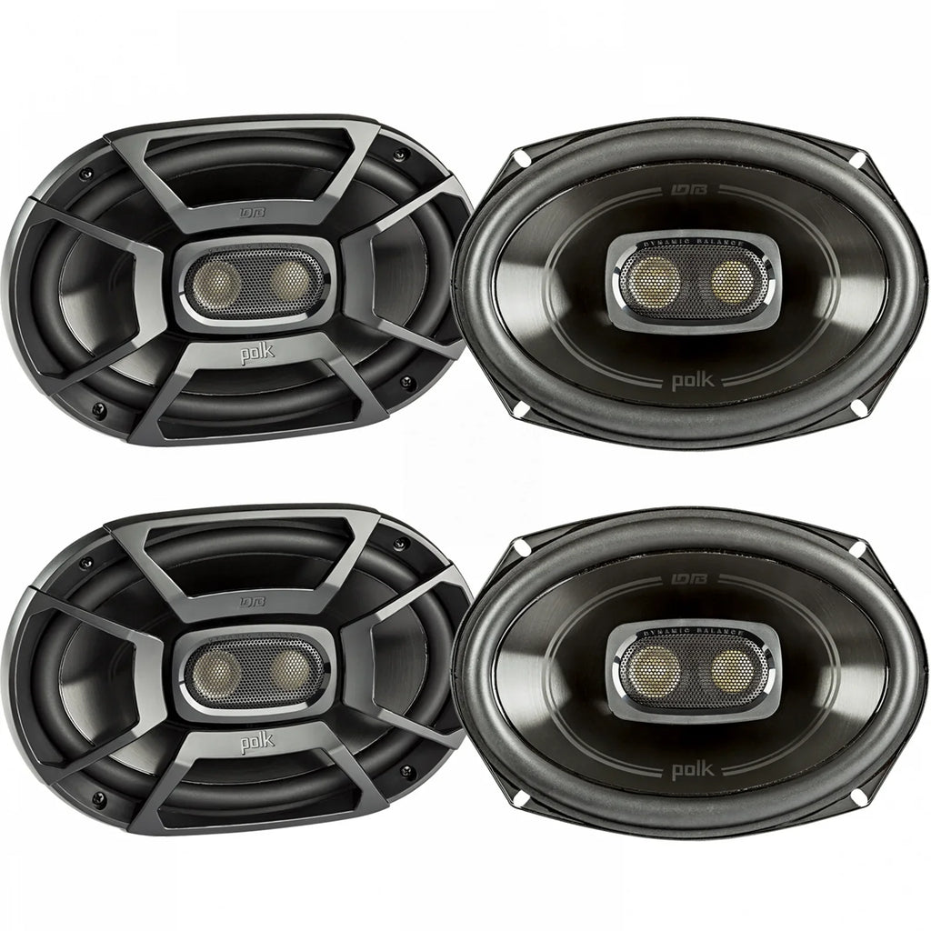 Polk Marine Boat 6x9" Stereo Pairs Coaxial 3-Way Speakers 450W DB692 (QTY 2 Car of 4) Audio