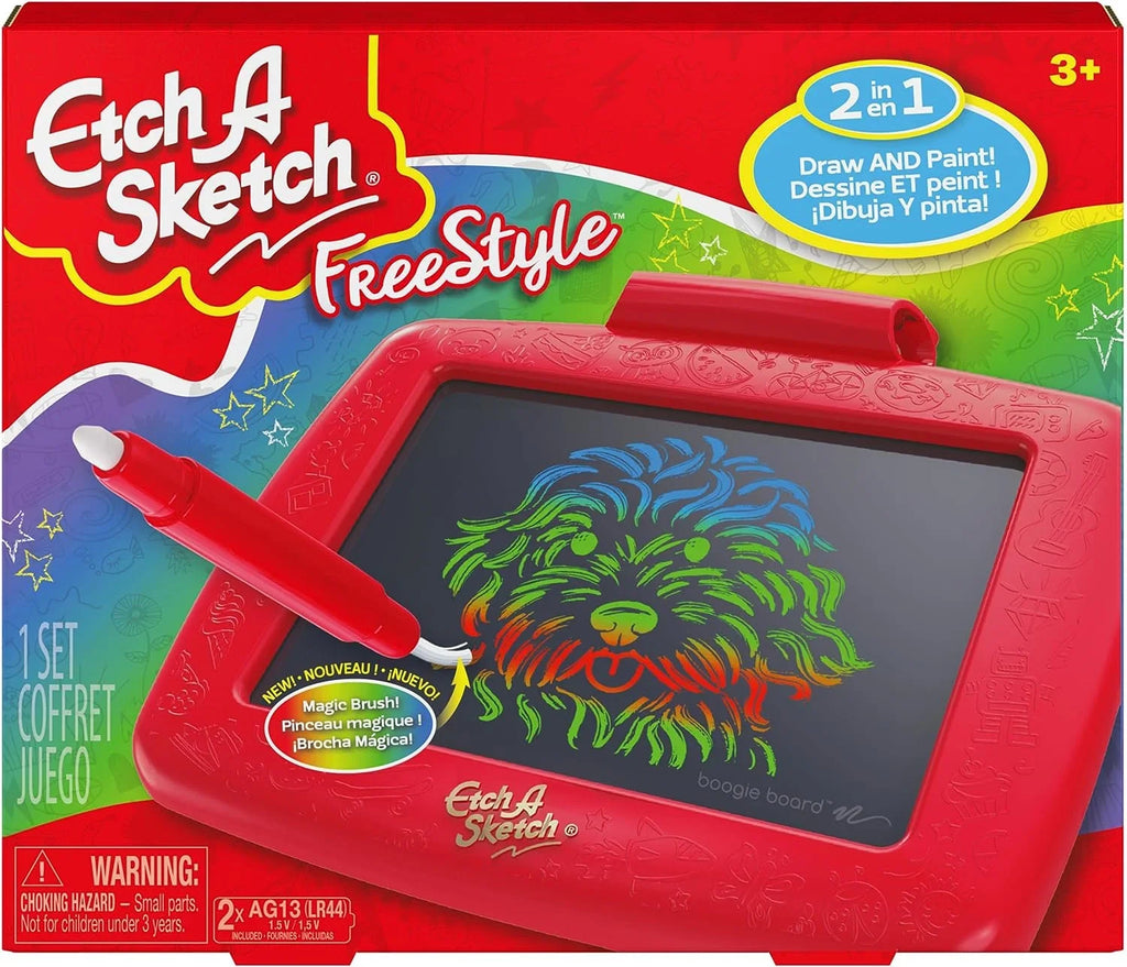 3 Sketch Tablet Toys Kids Magic Stylus up Paintbrush, Ages for Drawing Screen, and Etch Pen and 2-in-1 Freestyle, A with
