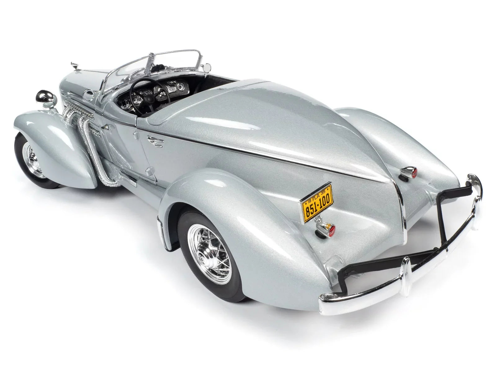 Haze World 1/18 by 1935 Gray 851 Speedster Diecast Car Auburn Auto Model
