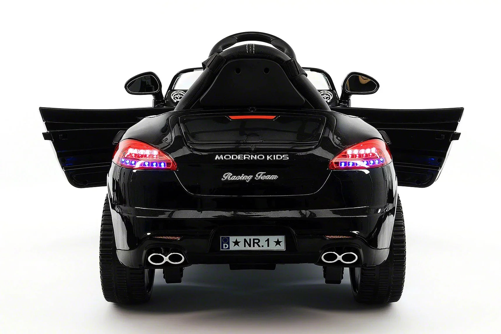 12V Ride-On R/C with Remote Kiddie Car | Metallic Electric Parental Roadster Kids Black