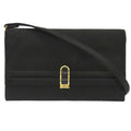 Cooktail Gold Bag Hermes 0034 Pre-Owned hardware Shoulder HERMES Black Satin (Good)