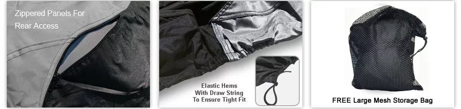 Ultra Straps GRAY from - Bag Black And Cover / Trailer All Rain, Trailerable Jet Color For And - Jet Weatherproof Storage Includes Sun, 300X Ski Ski - More! climate - 2007-2013 KAWASAKI Protects