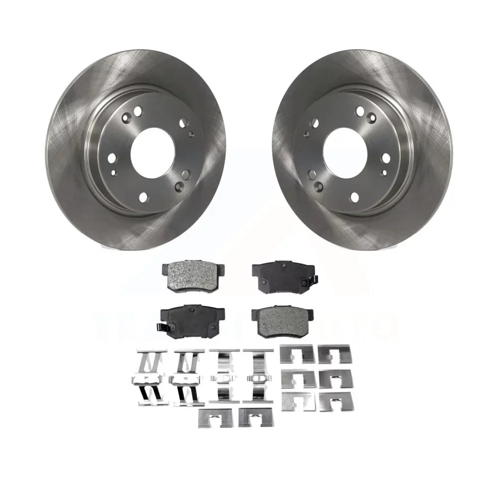 Civic Transit Rear Kit K8F-101813 Rotors Honda ILX Acura Auto For - Brake Semi-Metallic CSX Pads Disc And