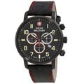 01.1543.304 Military Chrono Dial Chronograph Swiss Men's Attitude Watch Quartz Black