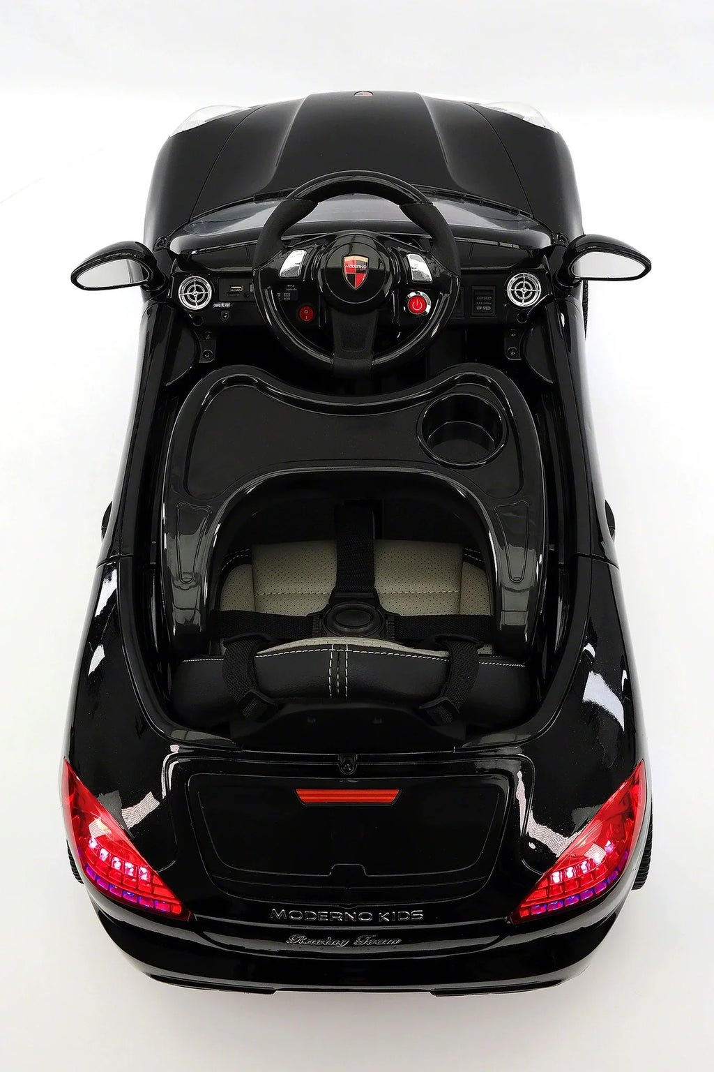 12V Ride-On R/C with Remote Kiddie Car | Metallic Electric Parental Roadster Kids Black