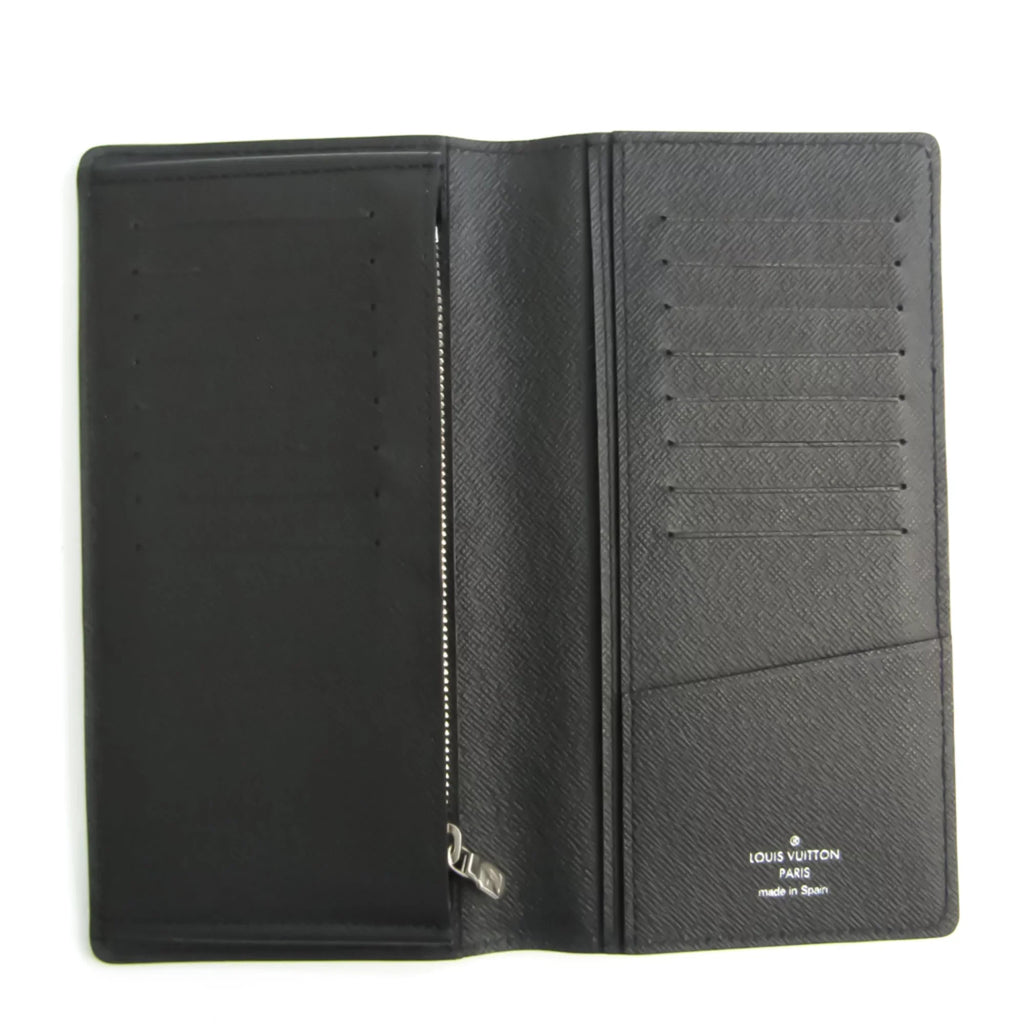 Portefeuille (Good) M60622 (bi-fold) Epi Brazza Men's Leather Pre-Owned Wallet Noir Epi Long