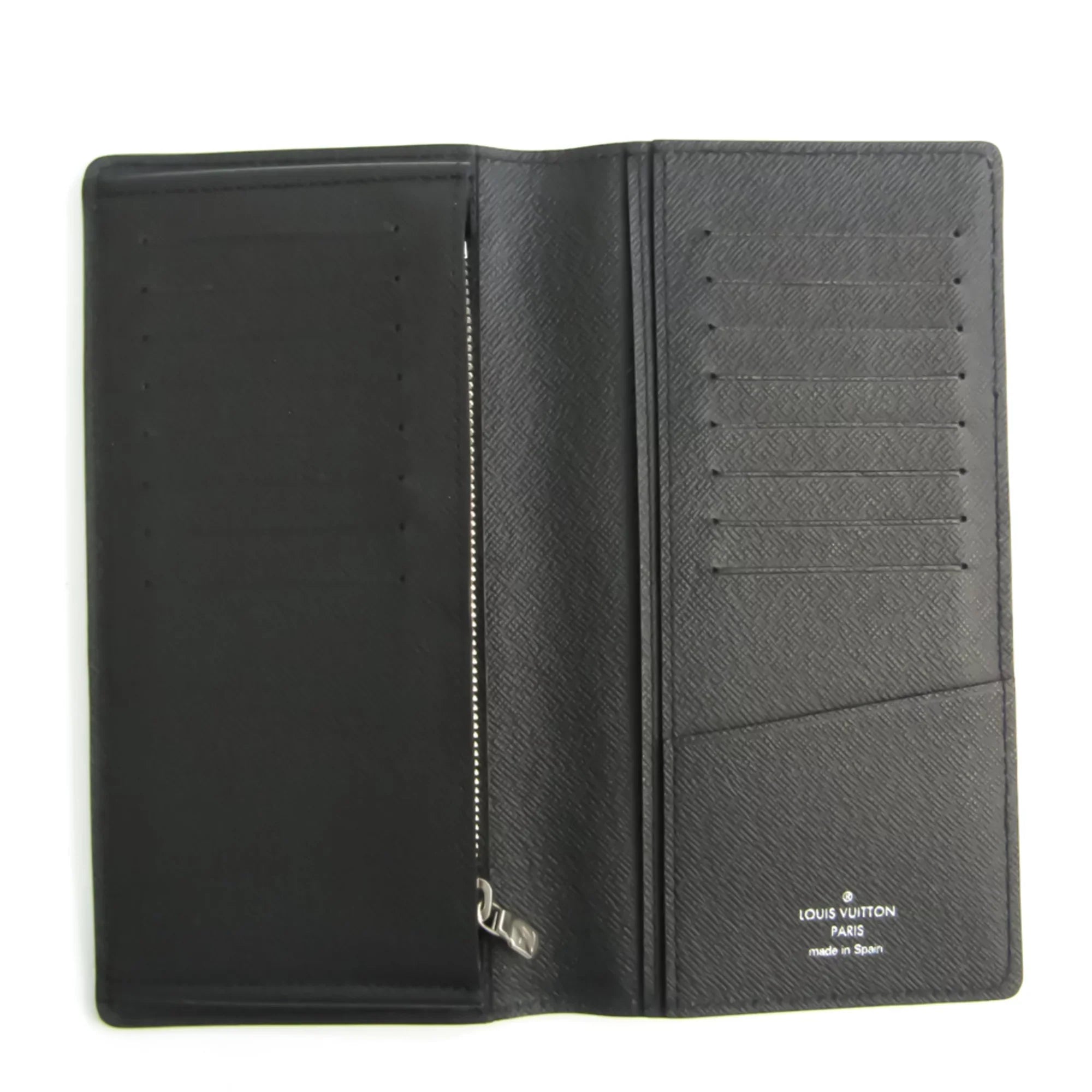 Portefeuille (Good) M60622 (bi-fold) Epi Brazza Men's Leather Pre-Owned Wallet Noir Epi Long