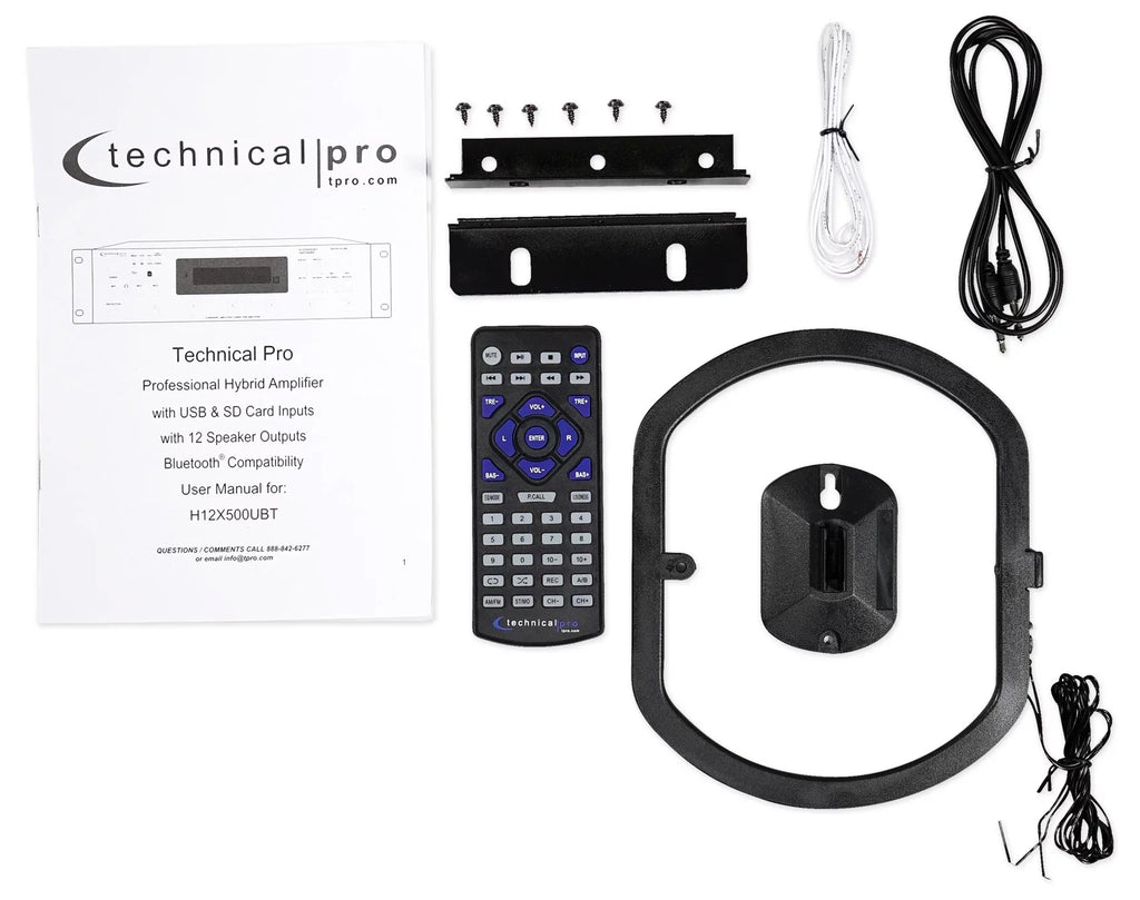 6) Black 6.5" Receiver+(12) Zone, 6000w Theater Speakers Ceiling Bluetooth Home