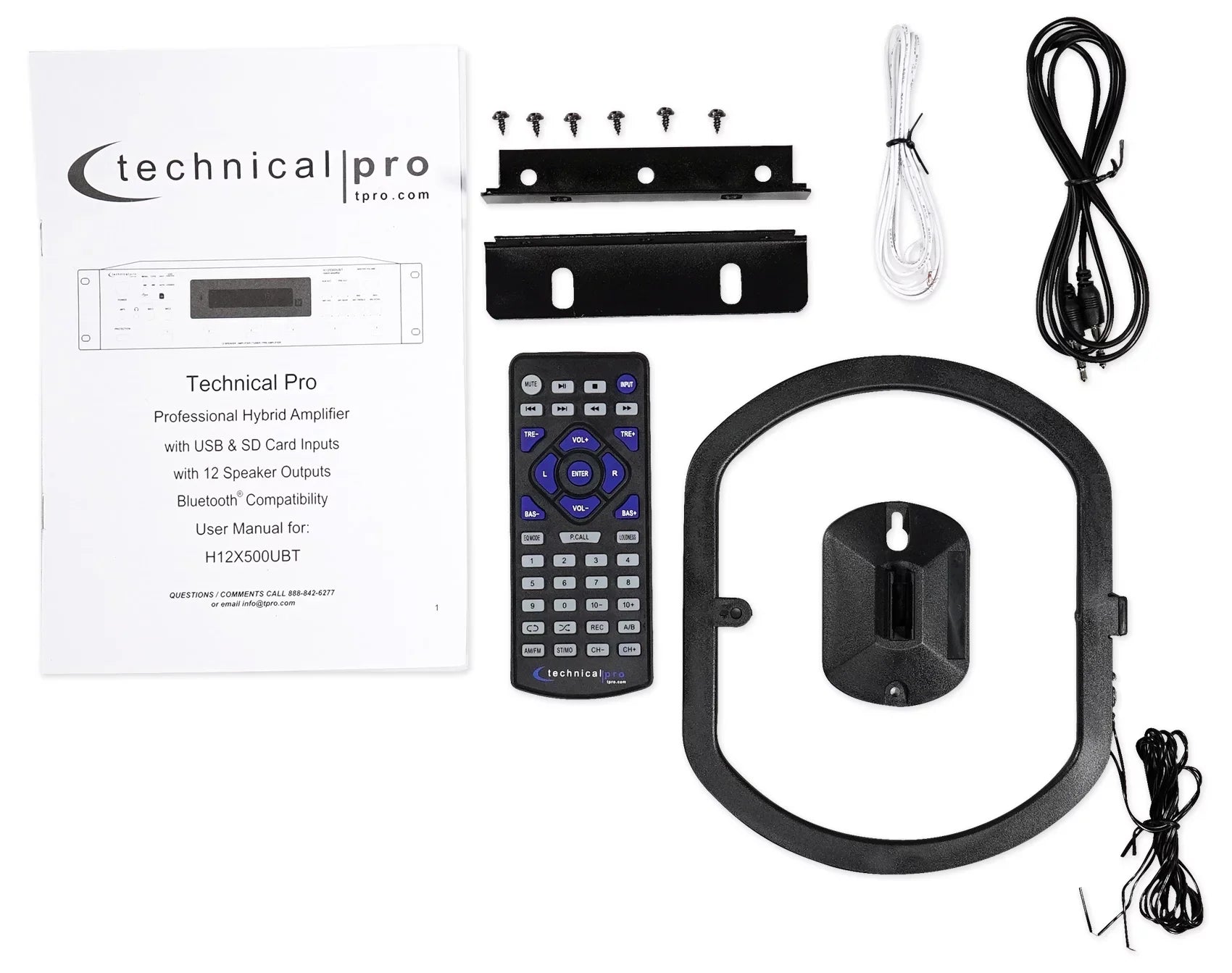 6) Black 6.5" Receiver+(12) Zone, 6000w Theater Speakers Ceiling Bluetooth Home