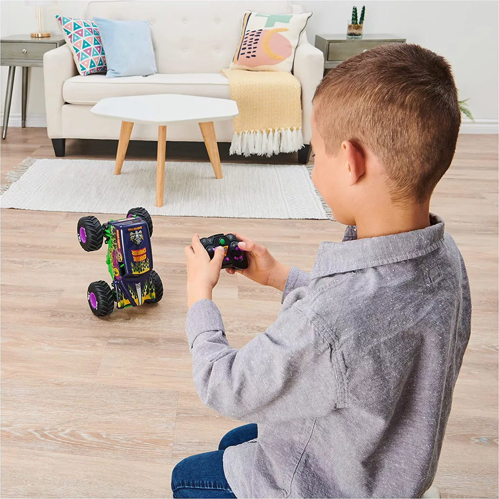 Toys Boys Monster Scale Remote and Control Monster Force, Kids 1:15 Jam, Car, Freestyle Digger Adults, Official Grave for Truck