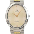 Steel Ville Omega Pre-Owned Dial Watch Made Boys Swiss De (Fair) Silver Silver/Gold Quartz OMEGA Stainless