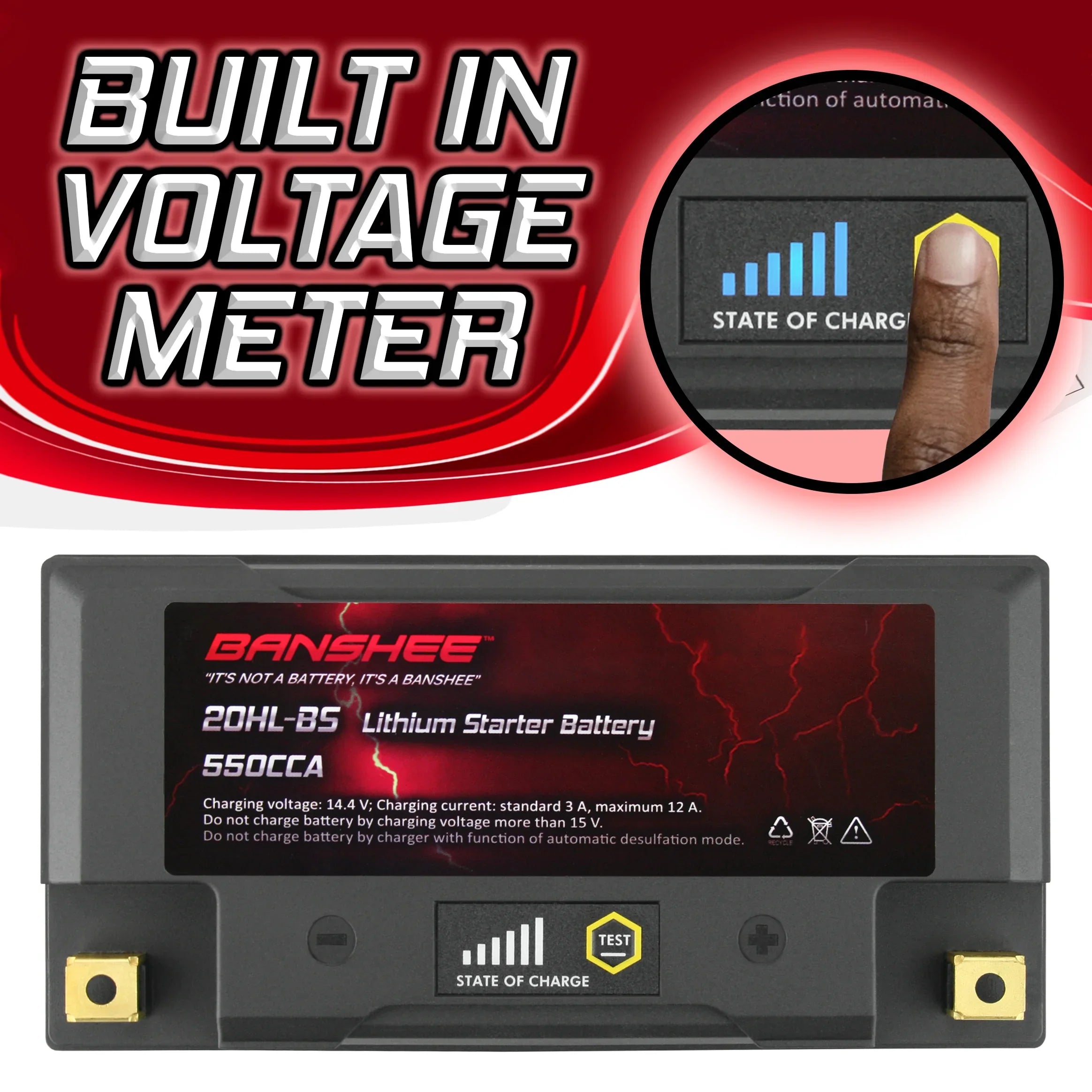 Deluxe Battery LiFePO4 Motorsports Compatible 2002 to V92TC 2002 Cruiser Victory with YTX20L-BS Banshee Touring
