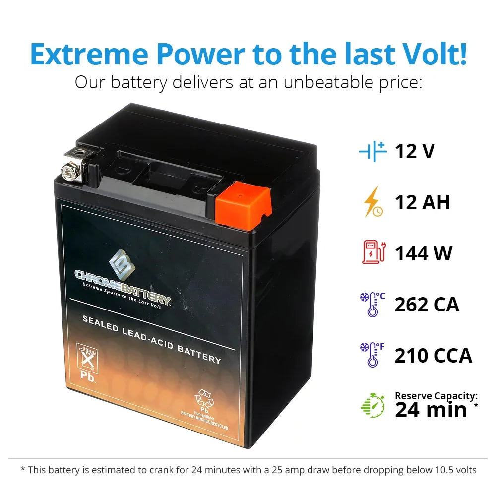 Battery 526 500 For 775 795 Products Chrome 525 Battery 600 Mtd 698 Ytx14Ahl-Bs Lawn Mower