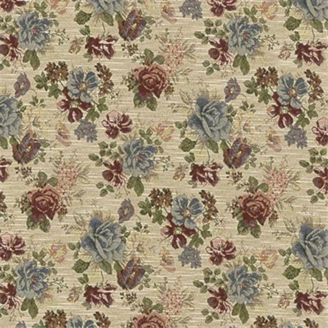 F900 Designer 54 Green- in. Blue- Fabric Upholstery Fabrics Wide And Red Tapestry Floral