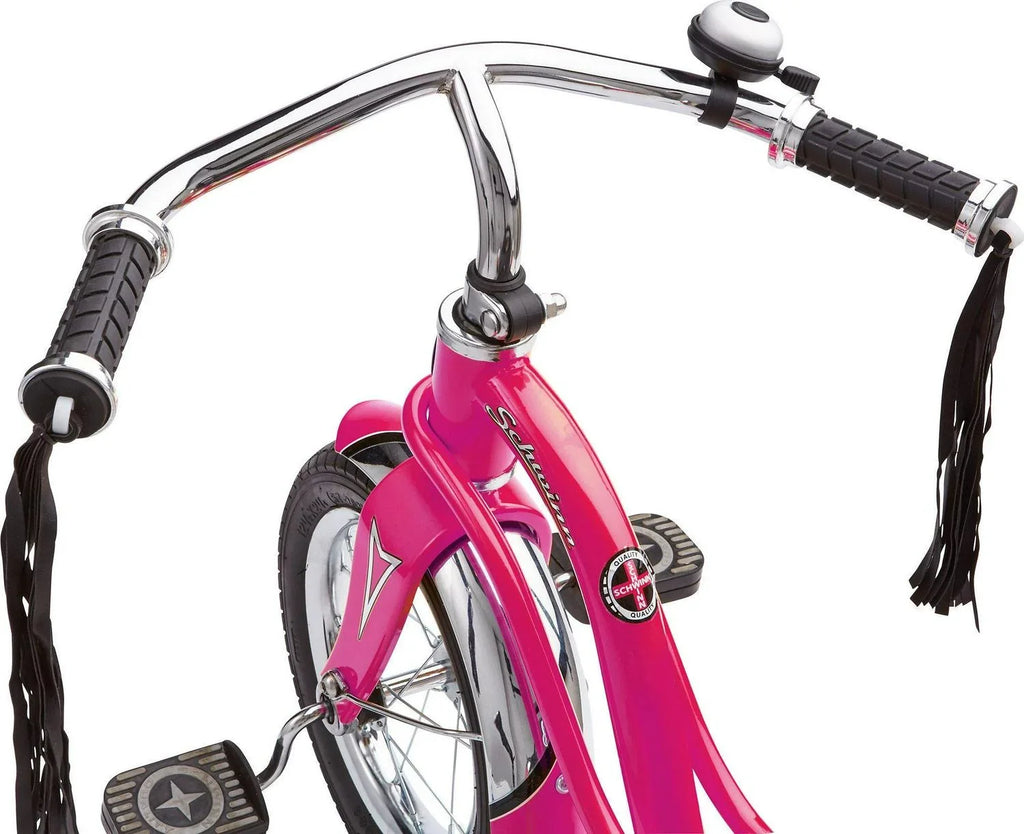 Ages 2 Tricycle, 4, Roadster Classic in. Pink 12 - Front Wheel, Schwinn