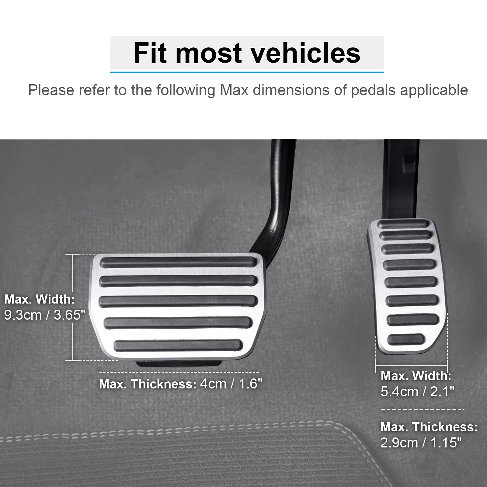 Drivers and People Cars Brake Short Gas Black DriFeez Pedal Length for Adjustable Extenders and Angle, Driving